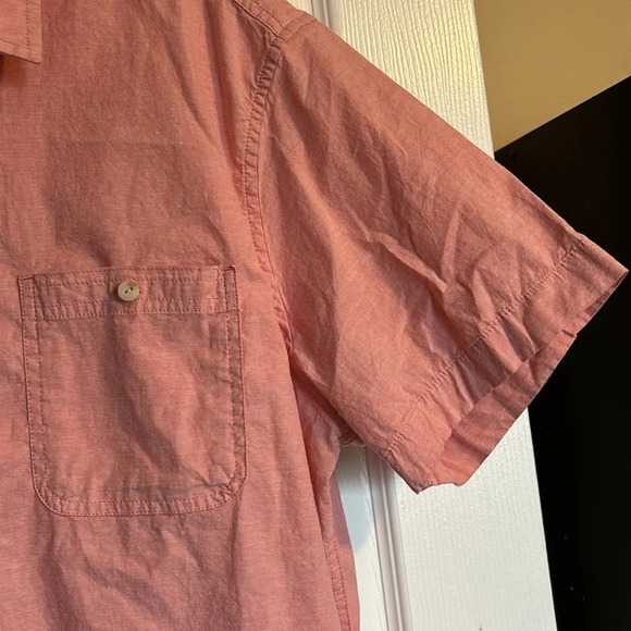 Mutual Weave men’s pink short sleeve button down shirt size XL - Picture 3 of 8